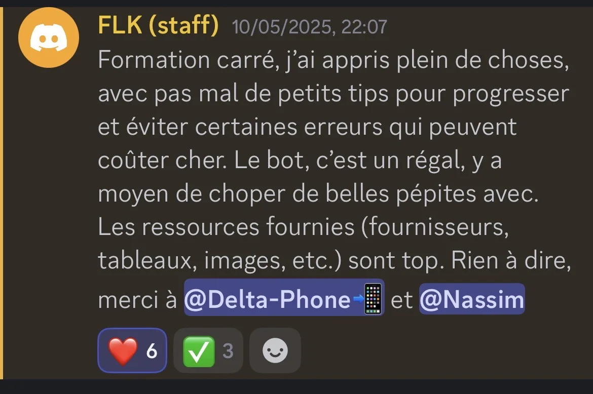 Preuve — Bénéfices générés