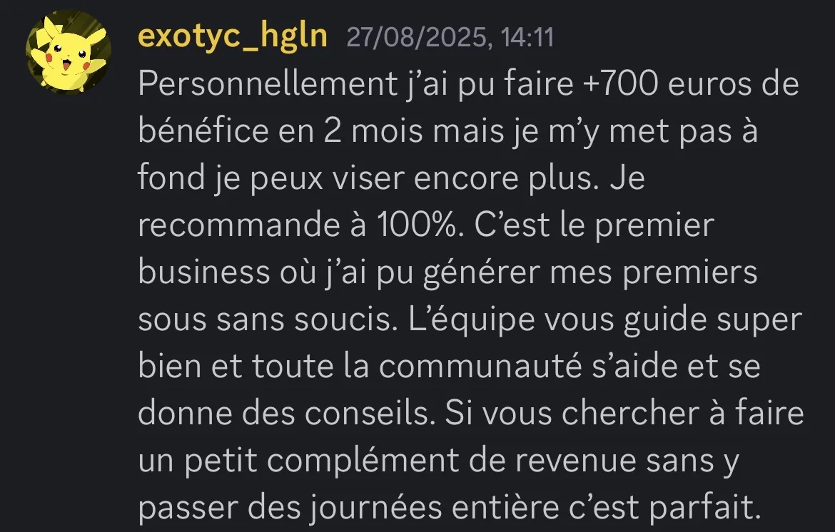 Preuve — Bénéfices générés
